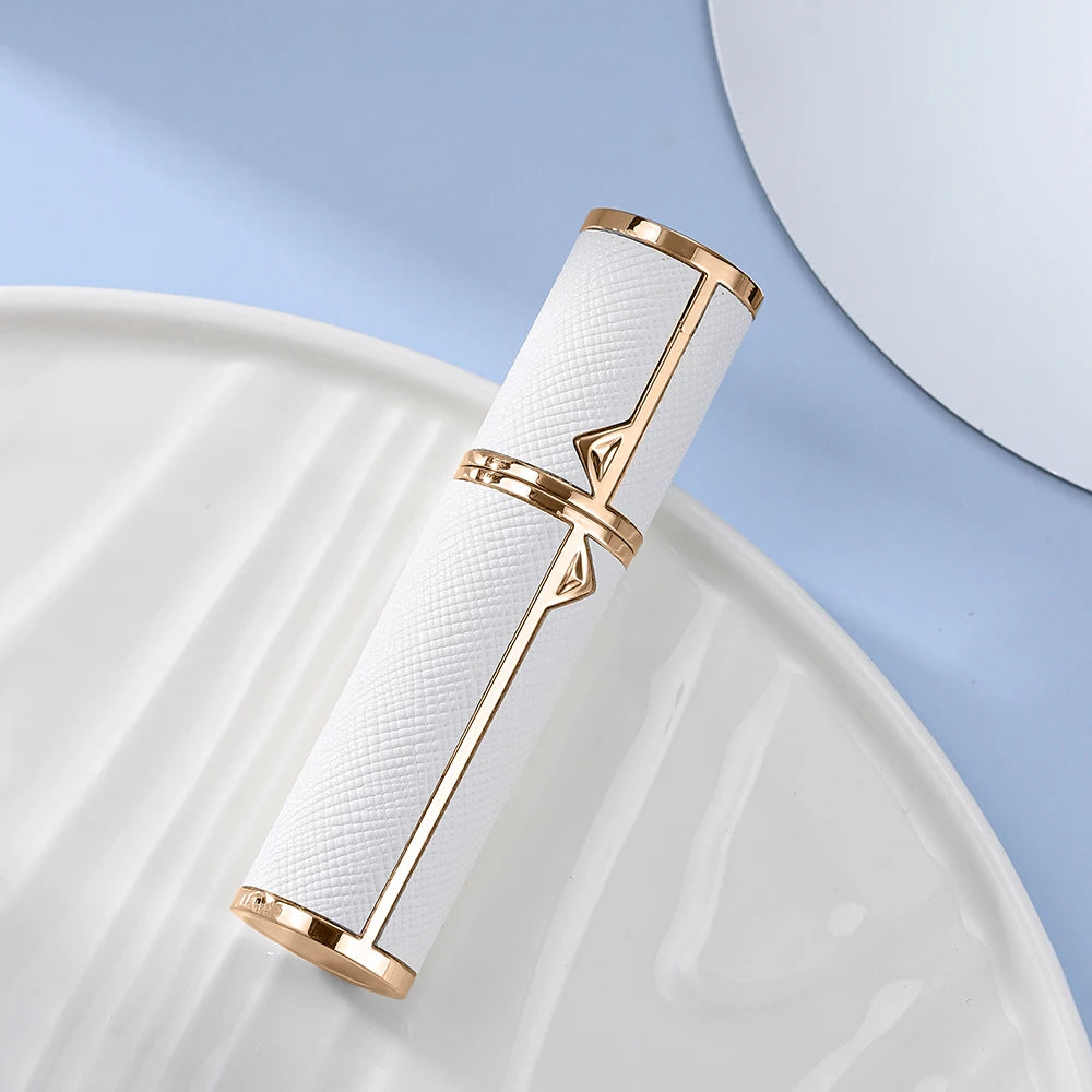 Louischanzl travel essentials perfumes empty bottle arabes originales PU leather 5ml Perfume refillable Bottle mini size bottles