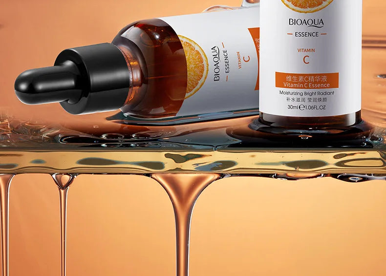 BIOAQUA Vitamin C Serum for Face Moisturizing Brightens Skin Repair Smooth Facial Essence Serum Facial Care Skincare Products