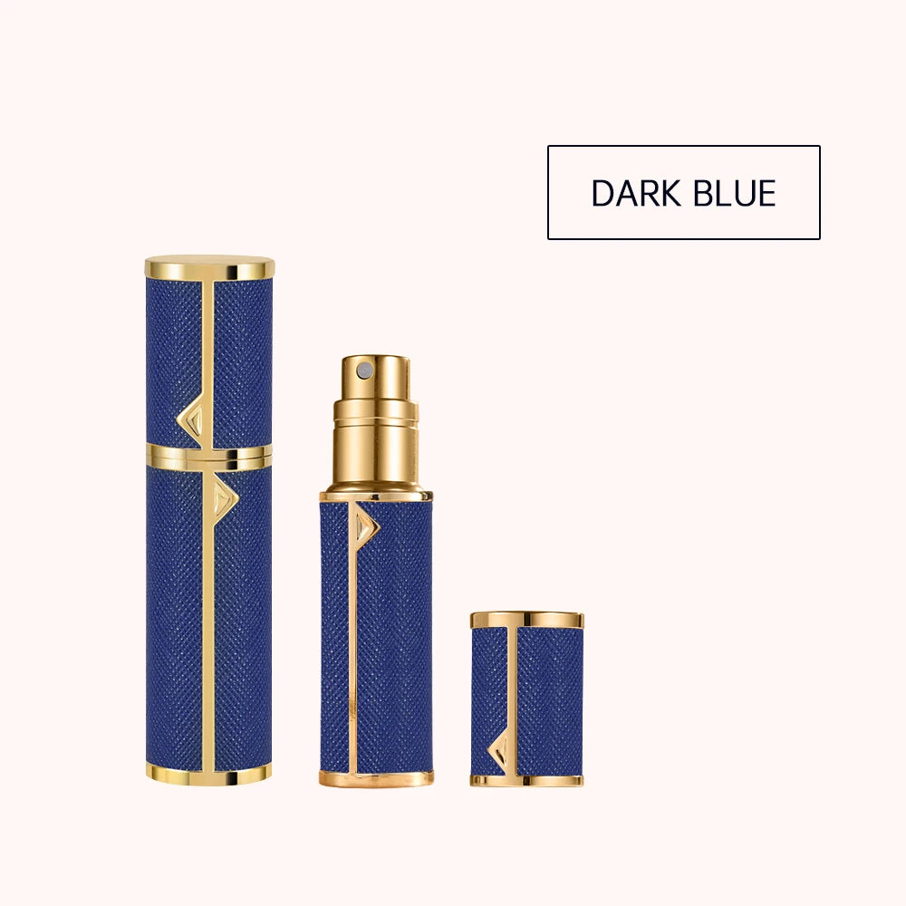 Louischanzl travel essentials perfumes empty bottle arabes originales PU leather 5ml Perfume refillable Bottle mini size bottles