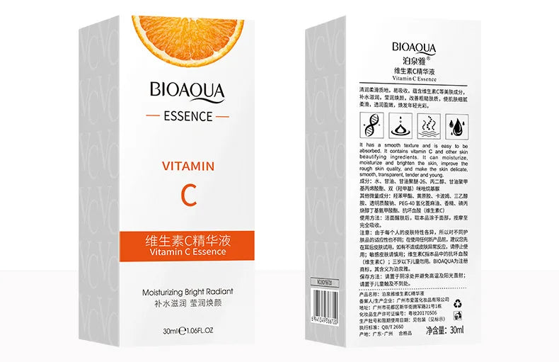 BIOAQUA Vitamin C Serum for Face Moisturizing Brightens Skin Repair Smooth Facial Essence Serum Facial Care Skincare Products
