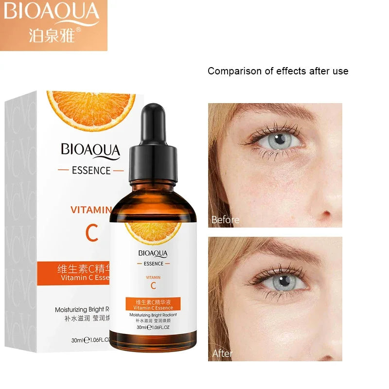 BIOAQUA Vitamin C Serum for Face Moisturizing Brightens Skin Repair Smooth Facial Essence Serum Facial Care Skincare Products