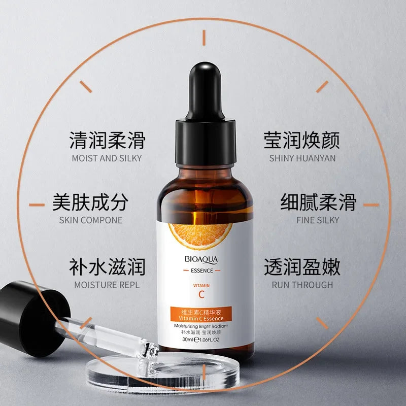 BIOAQUA Vitamin C Serum for Face Moisturizing Brightens Skin Repair Smooth Facial Essence Serum Facial Care Skincare Products