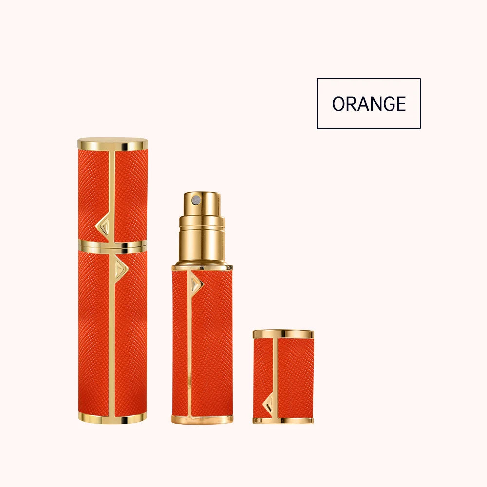 Louischanzl travel essentials perfumes empty bottle arabes originales PU leather 5ml Perfume refillable Bottle mini size bottles