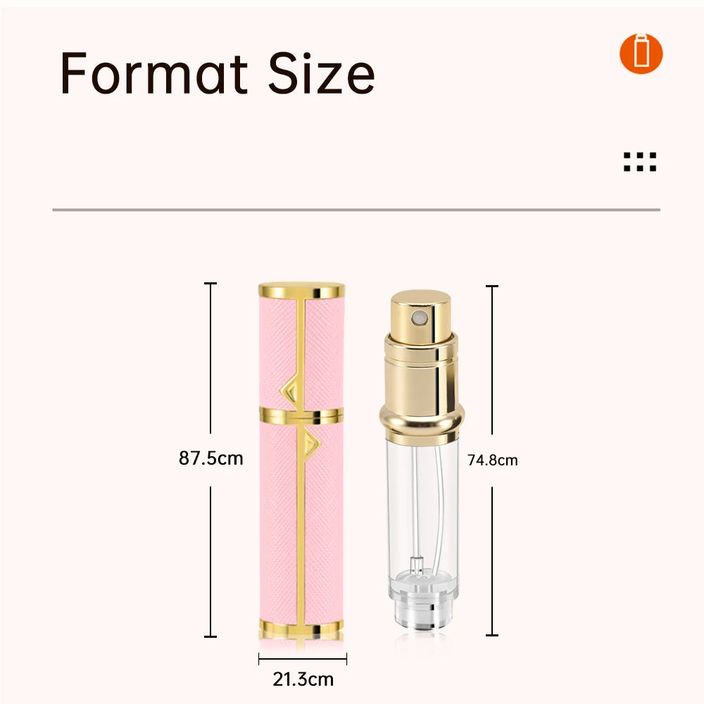 Louischanzl travel essentials perfumes empty bottle arabes originales PU leather 5ml Perfume refillable Bottle mini size bottles