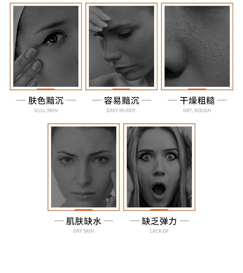 BIOAQUA Vitamin C Serum for Face Moisturizing Brightens Skin Repair Smooth Facial Essence Serum Facial Care Skincare Products