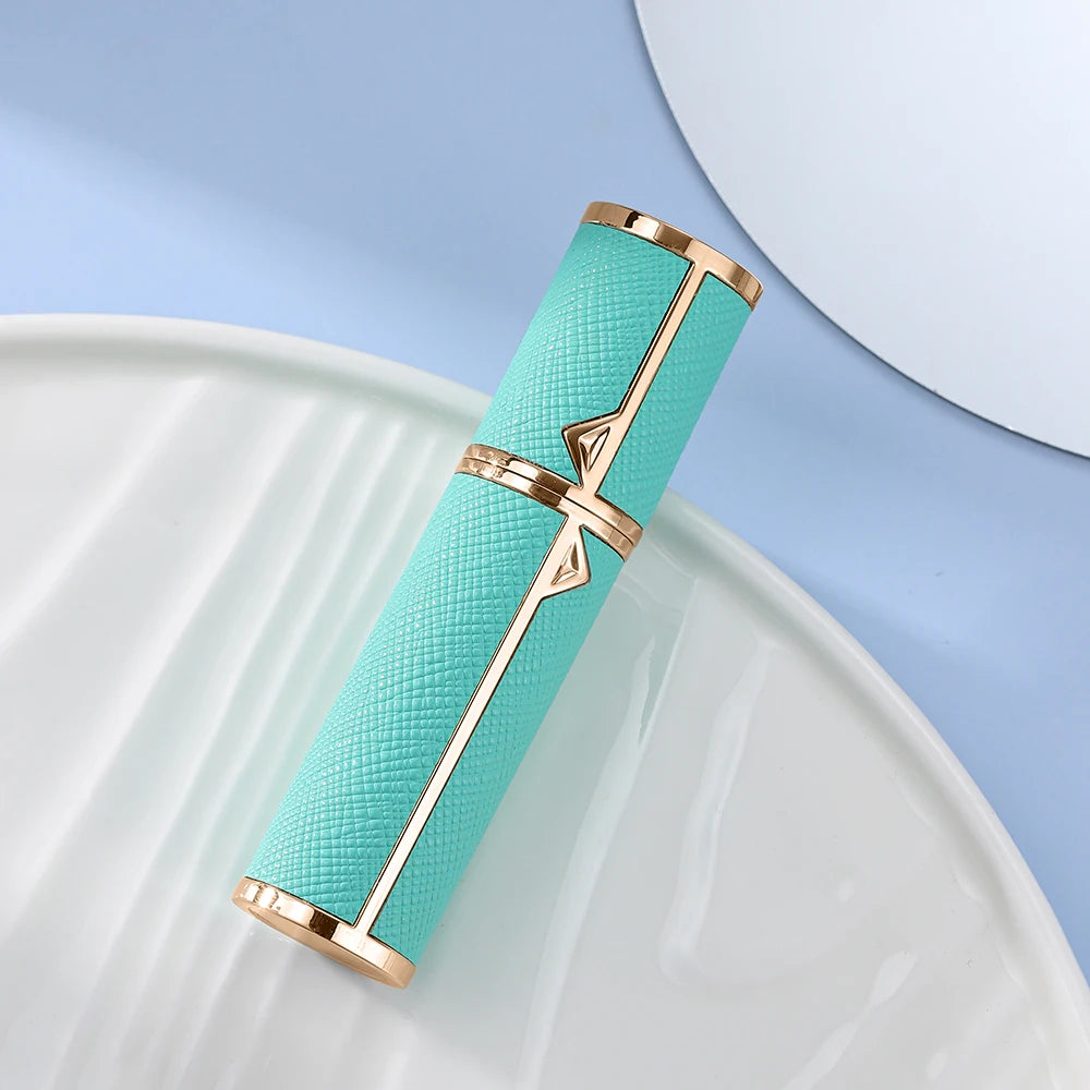 Louischanzl travel essentials perfumes empty bottle arabes originales PU leather 5ml Perfume refillable Bottle mini size bottles