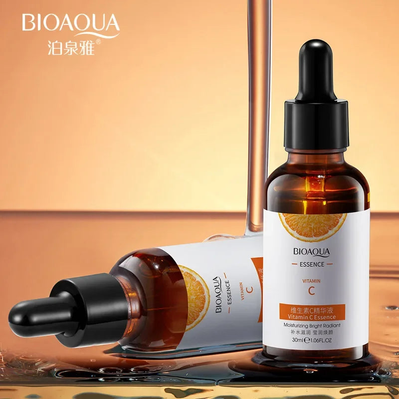 BIOAQUA Vitamin C Serum for Face Moisturizing Brightens Skin Repair Smooth Facial Essence Serum Facial Care Skincare Products