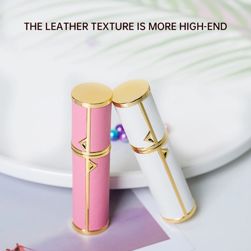 Louischanzl travel essentials perfumes empty bottle arabes originales PU leather 5ml Perfume refillable Bottle mini size bottles