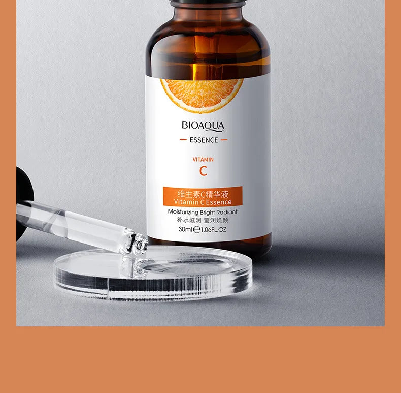 BIOAQUA Vitamin C Serum for Face Moisturizing Brightens Skin Repair Smooth Facial Essence Serum Facial Care Skincare Products