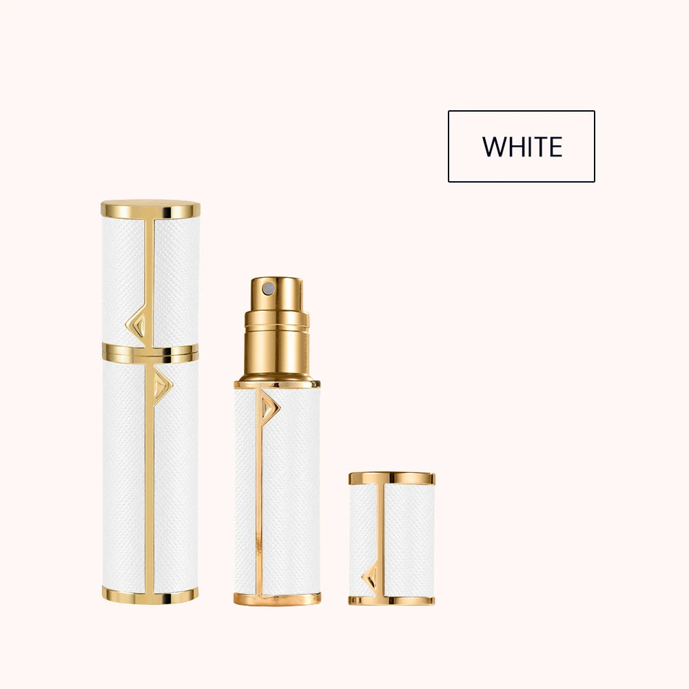 Louischanzl travel essentials perfumes empty bottle arabes originales PU leather 5ml Perfume refillable Bottle mini size bottles